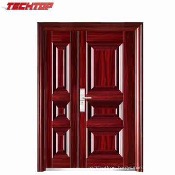 TPS-016sm Cheap Steel Flat Exterior Front Safety Door Design